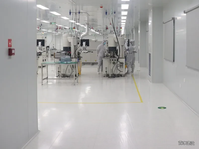 北京首净承建的天津光宝电子洁净间建设项目现场图
